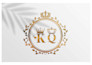 design luxury wedding monogram logo with custom initials